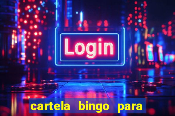 cartela bingo para cha de cozinha imprimir gratis